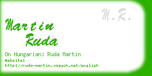 martin ruda business card